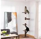PawHut Kratzbaum Deckenhoch h&ouml;henverstellbar, Katzenbaum mit Sisals&auml;ulen, f&uuml;r