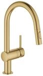 Grohe K&uuml;chenarmatur Minta, C-Auslauf herausziehbare Brause, Laminarstrahl