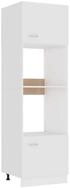 vidaXL K&uuml;chenbuffet vidaXL Mikrowellenumbauschrank Lyon Wei&szlig; 60x57x207 cm