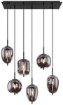 GLOBO LIGHTING Pendelleuchte BLACKY, ohne Leuchtmittel, H&auml;ngelampe,...