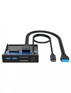 GRAUGEAR PC-Geh&auml;use G-MP01CR Multi Frontblende mit USB Hub und Kartenleser, Front