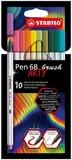 STABILO Filzstift STABILO Filzstifte Pen 68 brush ARTY 10er Set