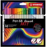 STABILO Pinselstift STABILO Pen 68 brush ARTY Premium-Filzstift - 24er...
