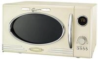 MELISSA Mikrowelle, 23 l, Vintage-Design, LED-Display & bis zu 1000W mit