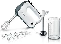 BOSCH Handmixer MFQ49700, Edelst. R&uuml;hrbesen/Knethaken, Spiralkabel, Mixfu&szlig;,