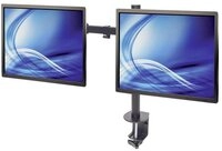 MANHATTAN Monitor-Halterung Tischhalterung mit Monitorarm f&uuml;r zwei Displays 33...