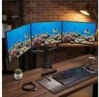 Maclean Monitor-Halterung MC-811 3-fach Monitorhalterung Tisch 17&ndash;27 Zoll, (bis