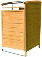 Melko M&uuml;lltonnenbox M&uuml;lltonnenverkleidung M&uuml;lltonnenbox 240L aus Holz...