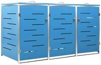 vidaXL M&uuml;lltonnenbox, M&uuml;lltonnenverkleidung f&uuml;r 3 Tonnen 207x77,5x112,5 cm