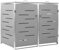 vidaXL M&uuml;lltonnenbox, M&uuml;lltonnenverkleidung f&uuml;r 2 Tonnen 138x77,5x115,5 cm