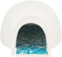 TRIXIE Kleintierhaus Iglu mit K&uuml;hlplatte - wei&szlig; - 13 &times; 9 &times; 15 cm