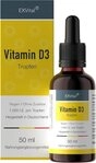 Vitamin D3 Tropfen &ndash; 25 &mu;g - 1000 I.E. pro Tropfen, Laborgepr&uuml;ft Tropfen, 50 ml