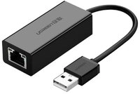 UGREEN externer Netzwerkadapter RJ45 - USB 2.0 100 Mbps Ethernet schwarz