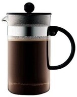 Bodum Kaffeebereiter, Kaffeebereiter, 1 l, Edelstahl, schwarz schwarz