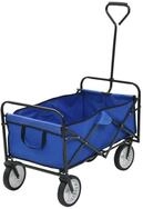 vidaXL Rollwagen Klappbarer Handwagen Stahl Blau, (1 St)