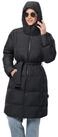 Jack Wolfskin Daunenmantel Frozen Lake Coat (winddicht, wasserabweisend) schwarz