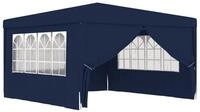 vidaXL Pavillon blau - mit Seitenw&auml;nde Gartenzelt Profi Partyzelt mit...
