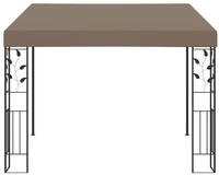 vidaXL Pavillon, Wand-Pavillon 3x3x2,5 m Taupe