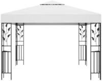 vidaXL Pavillon, Partyzelt 3x3 m Wei&szlig; 180 g/m&sup2;