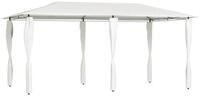 vidaXL Partyzelt Pavillon mit Pfostenverkleidung 2,98x5,3x2,59 m Creme 160 g/m&sup2;