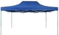 vidaXL Partyzelt, Profi-Pavillon Faltbar 3&times;4 m Stahl Blau