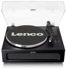 Lenco LS-430BK Plattenspieler (Riemenantrieb, Bluetooth, Schallplattenspieler...