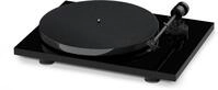Pro-Ject E1 Phono schwarz Voreingestellter Ortofon OM 5E Tonabnehmer Plattenspieler