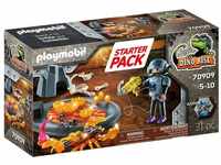 Playmobil® Konstruktionsspielsteine Dino Rise Starter Pack Kampf gegen den