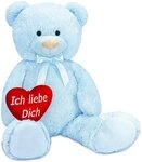 BRUBAKER Kuscheltier XXL Teddyb&auml;r 100 cm gro&szlig; mit Ich Liebe Dich Herz