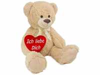 BRUBAKER Kuscheltier XXL Teddybär 100 cm groß mit Ich Liebe Dich Herz