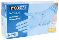 Franz Mensch Einweghandschuhe Hygostar "Safe Light" Nitril-Handschuhe Blau, 90...
