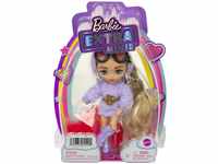 Barbie Extra Mini Puppe (Blonde Pigtails Purple Hoodie)
