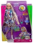 Mattel GmbH Anziehpuppe Mattel HDJ45 - Barbie Extra Puppe Flower Power