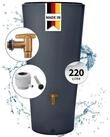 4rain Regentonne VASO 2in1 Regenspeicher Komplett-Set 220 L, graphite grey