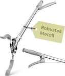 Praknu Greifzange Greifzange aus Metall - Robuster Greifer f&uuml;r M&uuml;ll - 95cm lang,