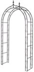 Trend Line Rosenbogen TrendLine Rosenbogen Natalia 121 x 40 x 248 cm