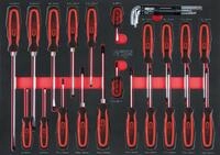 KS Tools Werkstattwagen KS Tools SCS Schraubendreher-Satz, 29-teilig in 1/1