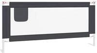 vidaXL Bettschutzgitter, Kleinkind-Bettschutzgitter Dunkelgrau 200x25 cm Stoff