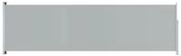 vidaXL Seitenmarkise Sichtschutz Windschutz Ausziehbar 180x600 cm Grau