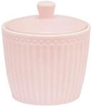 Greengate Zuckerdose Alice Zuckerdose pale pink 10 cm, Steinzeug