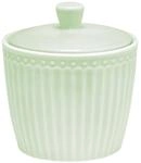 Greengate Zuckerdose Alice Zuckerdose pale green 10 cm, Steinzeug