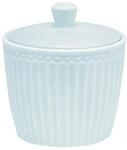 Greengate Zuckerdose Alice Zuckerdose pale blue 10 cm, Steinzeug