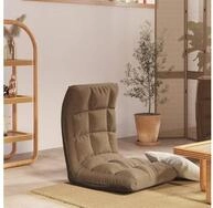 vidaXL Hocker, Bodenstuhl Faltbar Taupe Stoff