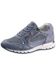Sneaker CAPRICE, Damen, Gr. 38, blau (bleu), Lederimitat, Mesh, Veloursleder, Schuhe