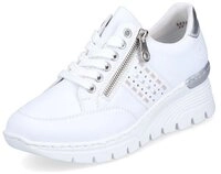 Rieker Wedgesneaker mit seitlichen Flechtdurchz&uuml;gen, Freizeitschuh, Halbschuh,