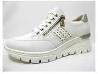 Rieker Sneaker (1-tlg), beige|grau|silberfarben|weiß