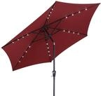 Kingsleeve Sonnenschirm, LED Beleuchtung Solarbetrieben Neigbar Wasserabweisend