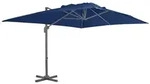vidaXL Sonnenschirm Ampelschirm mit Aluminium-Mast 4x3 m Azurblau