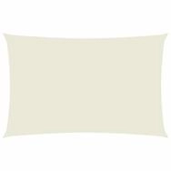 vidaXL Sonnensegel Sonnensegel Oxford-Gewebe Rechteckig 2x5 m Creme, (1-tlg)