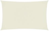 vidaXL Sonnensegel Sonnensegel Oxford-Gewebe Rechteckig 4x7 m Creme, (1-tlg)